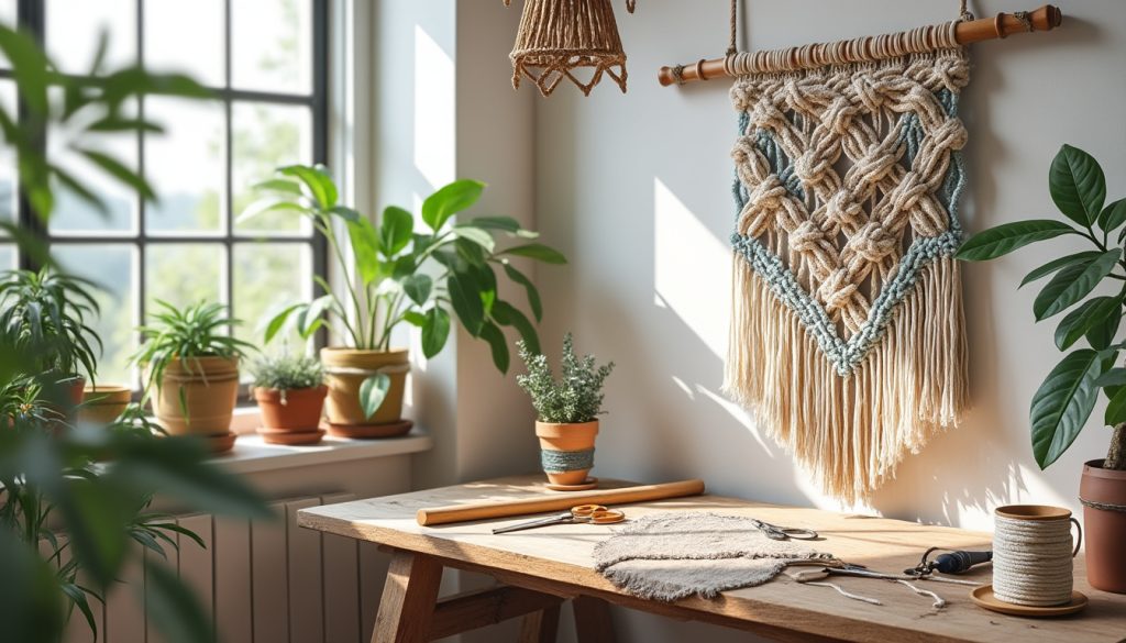 plonge dans le monde fascinant du macramé avec notre guide ultime ! que tu sois débutant ou curieux, découvre des techniques faciles, des projets inspirants et des conseils pratiques pour t'initier à cet art délicat. laisse libre cours à ta créativité et fabrique des œuvres uniques en un rien de temps !