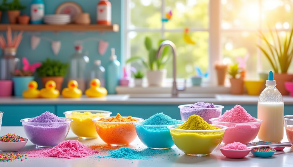 découvrez comment créer votre propre slime avec des astuces simples et des recettes faciles. amusez-vous à personnaliser vos créations grâce à des ingrédients variés et à des techniques innovantes pour des heures de divertissement créatif !