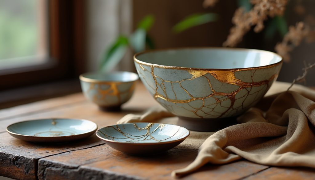 découvrez l'art du kintsugi, une technique japonaise qui transforme vos objets cassés en magnifiques œuvres d'art. apprenez à valoriser les imperfections et à créer des pièces uniques qui racontent une histoire. lancez-vous dans cette aventure créative et redonnez vie à vos objets avec élégance et originalité.