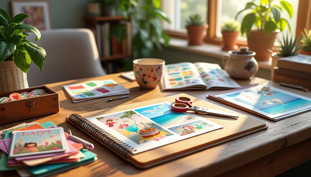 plonge dans le monde du scrapbooking et apprends à transformer tes souvenirs en véritables œuvres d'art. avec des astuces, des idées créatives et des techniques faciles, découvre comment mettre en valeur tes photos et projets personnels de manière stylistique et originale.