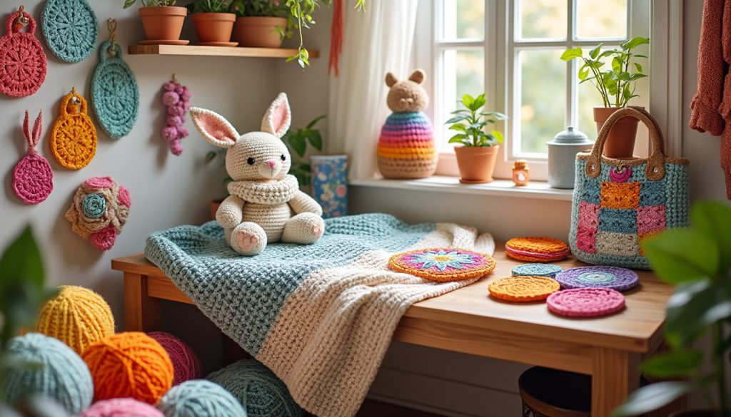 découvrez 10 projets de crochet faciles à réaliser qui vous permettront de créer des merveilles. que vous soyez débutant ou expert, ces idées originales vous inspireront et vous guideront pas à pas vers des créations uniques et personnalisées.