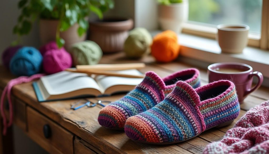 apprends à tricoter des chaussons en laine avec des gestes simples et un design élégant. suis nos conseils pratiques pour créer des pièces uniques et confortables qui apporteront chaleur et style à tes pieds. que tu sois débutant ou expérimenté, ce guide te fera découvrir le plaisir du tricot.