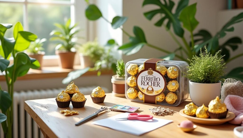 découvrez 5 idées créatives pour réutiliser votre boîte de ferrero rocher vide. transformez un simple contenant en objet décoratif ou en rangement astucieux. laissez libre cours à votre imagination et faites de votre recyclage un moment ludique!