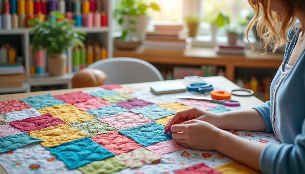 découvrez notre guide pas à pas pour assembler vos carrés patchwork facilement. grâce à des conseils pratiques et des étapes claires, créez des pièces uniques et colorées qui apporteront une touche personnelle à vos créations textiles.