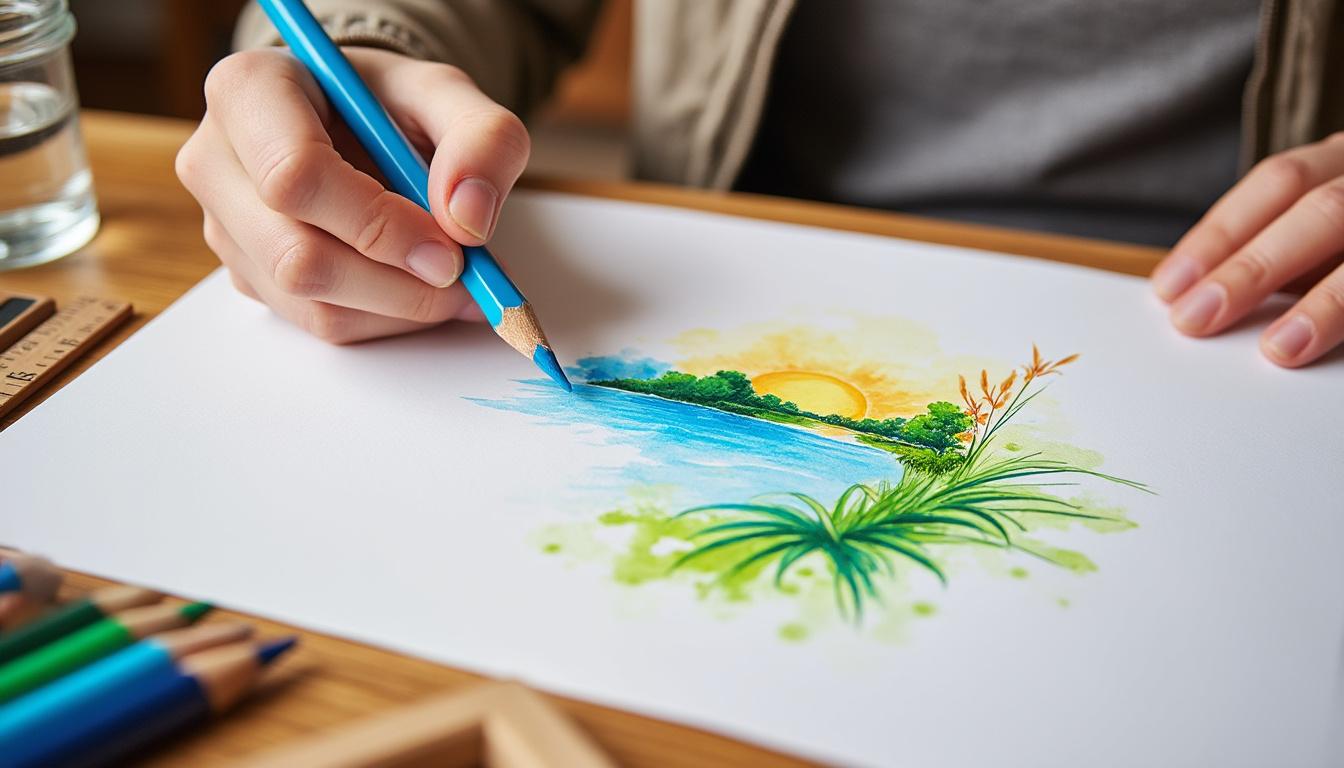 apprends à créer de magnifiques aquarelles facilement grâce à des crayons. astuces, techniques et conseils pour réussir tes œuvres artistiques pas à pas !