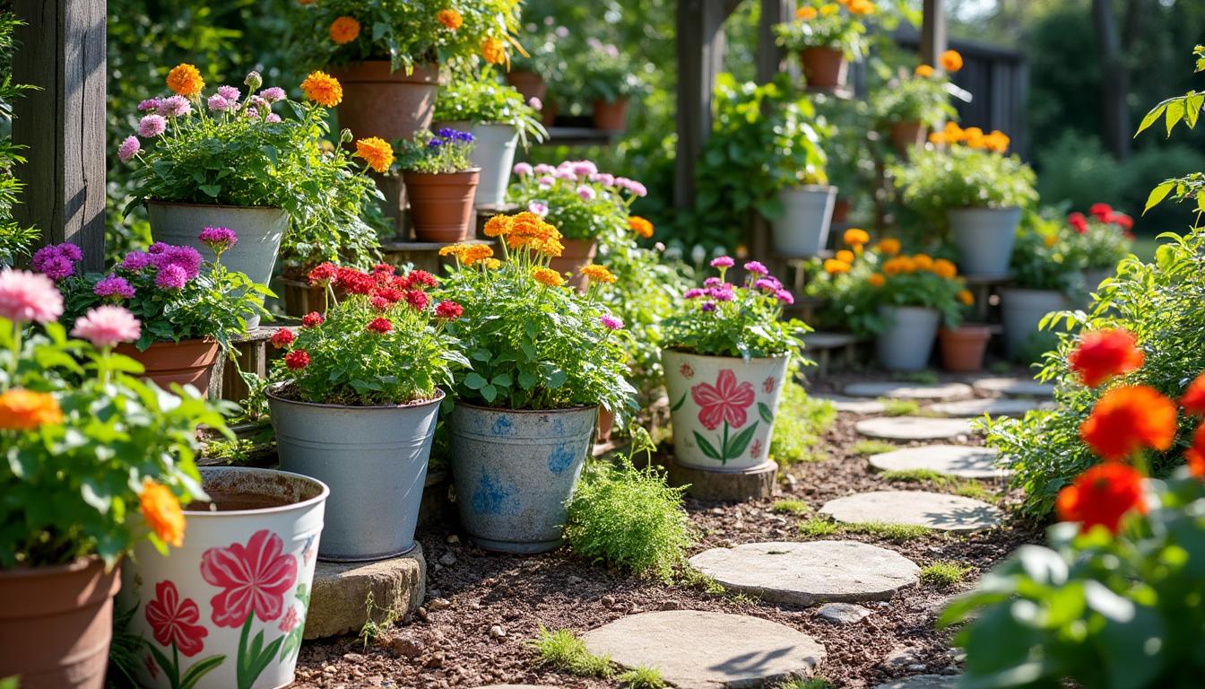 découvrez 5 astuces faciles pour recycler et réutiliser des pots de fleurs, et transformez votre jardin en un espace unique et créatif sans vous ruiner !