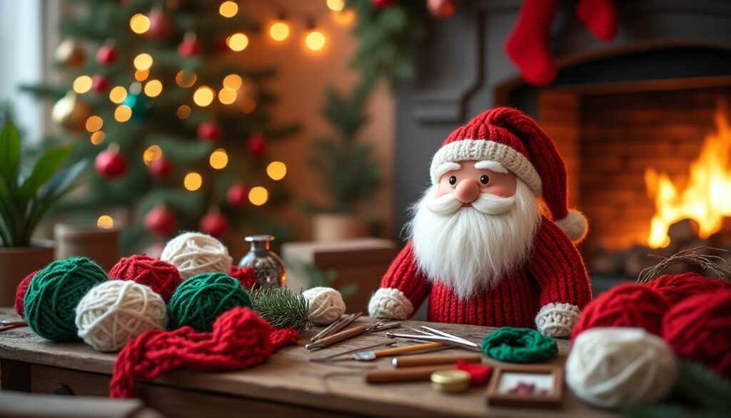 découvrez comment fabriquer votre propre père noël en laine grâce à cette activité créative idéale pour célébrer les fêtes de fin d'année en famille.