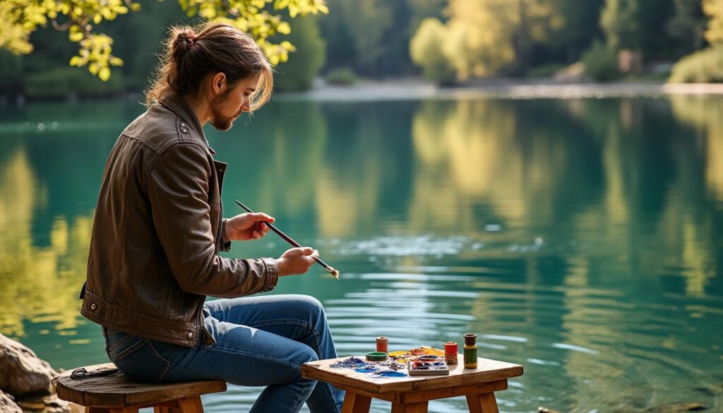 découvrez comment peindre l'eau d'un lac et capturer la magie de la nature sur toile grâce à nos astuces et techniques artistiques.