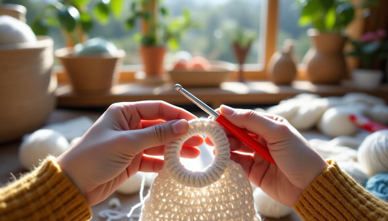 Le cercle magique au crochet : la technique indispensable à maîtriser 3 découvrez le cercle magique au crochet, une technique incontournable pour débuter vos projets avec facilité et créer des ouvrages parfaitement fermés.