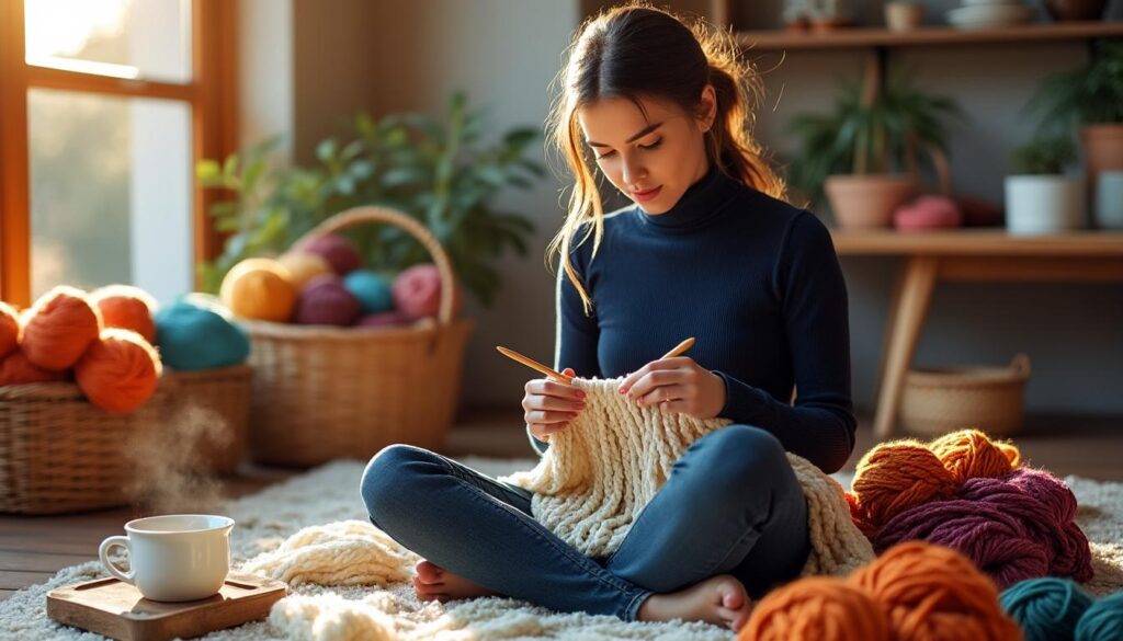 apprends à maîtriser le point mousse facilement et rapidement pour devenir une experte du tricot avec nos conseils et astuces pratiques.