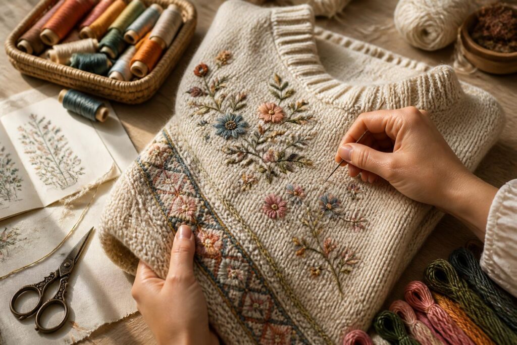 découvrez nos modèles gratuits de broderie sur tricot pour sublimer facilement toutes vos créations et apporter une touche unique à vos ouvrages.