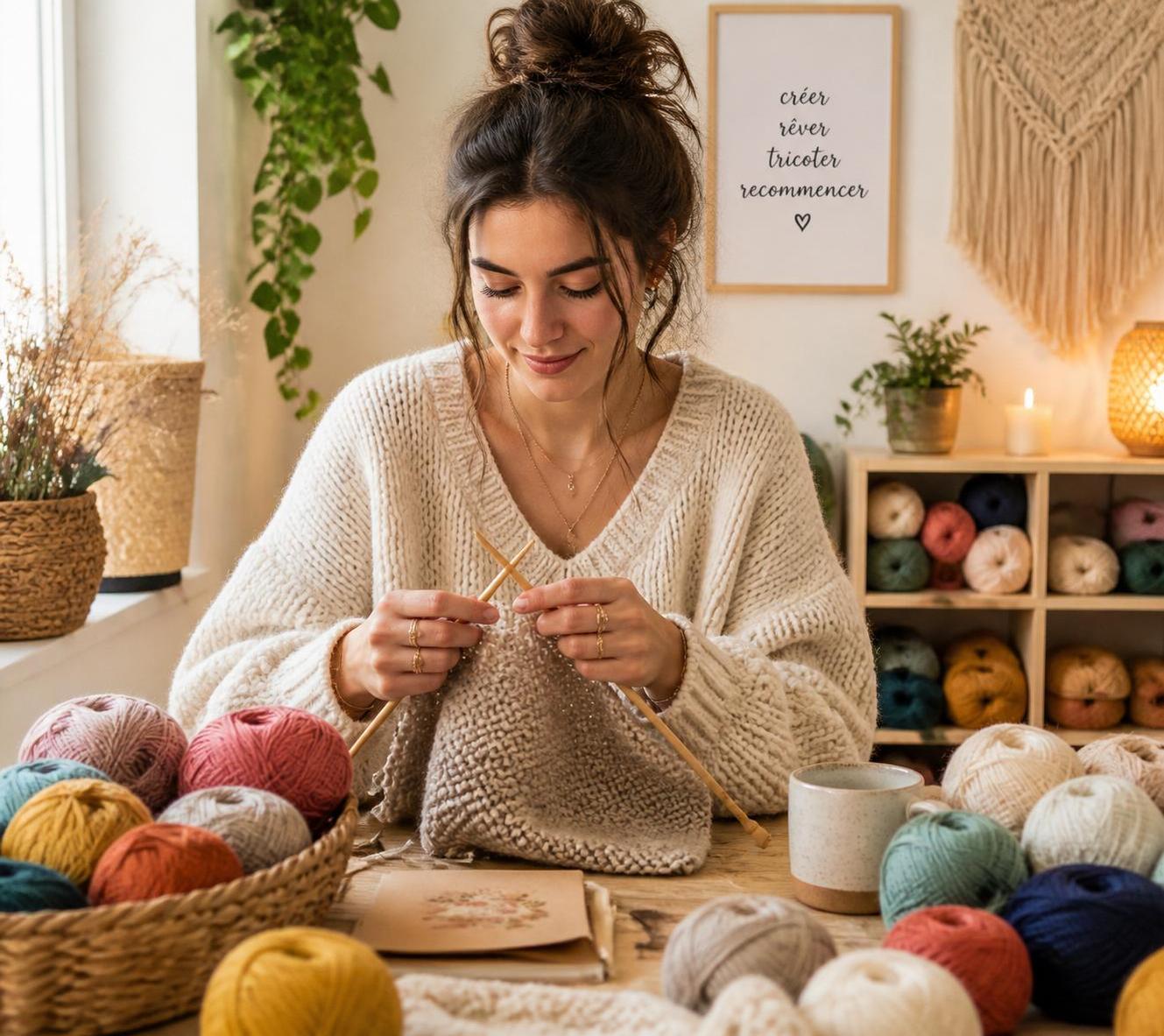 apprenez à maîtriser le point de semis en tricot pour créer facilement des pièces uniques et personnalisées.