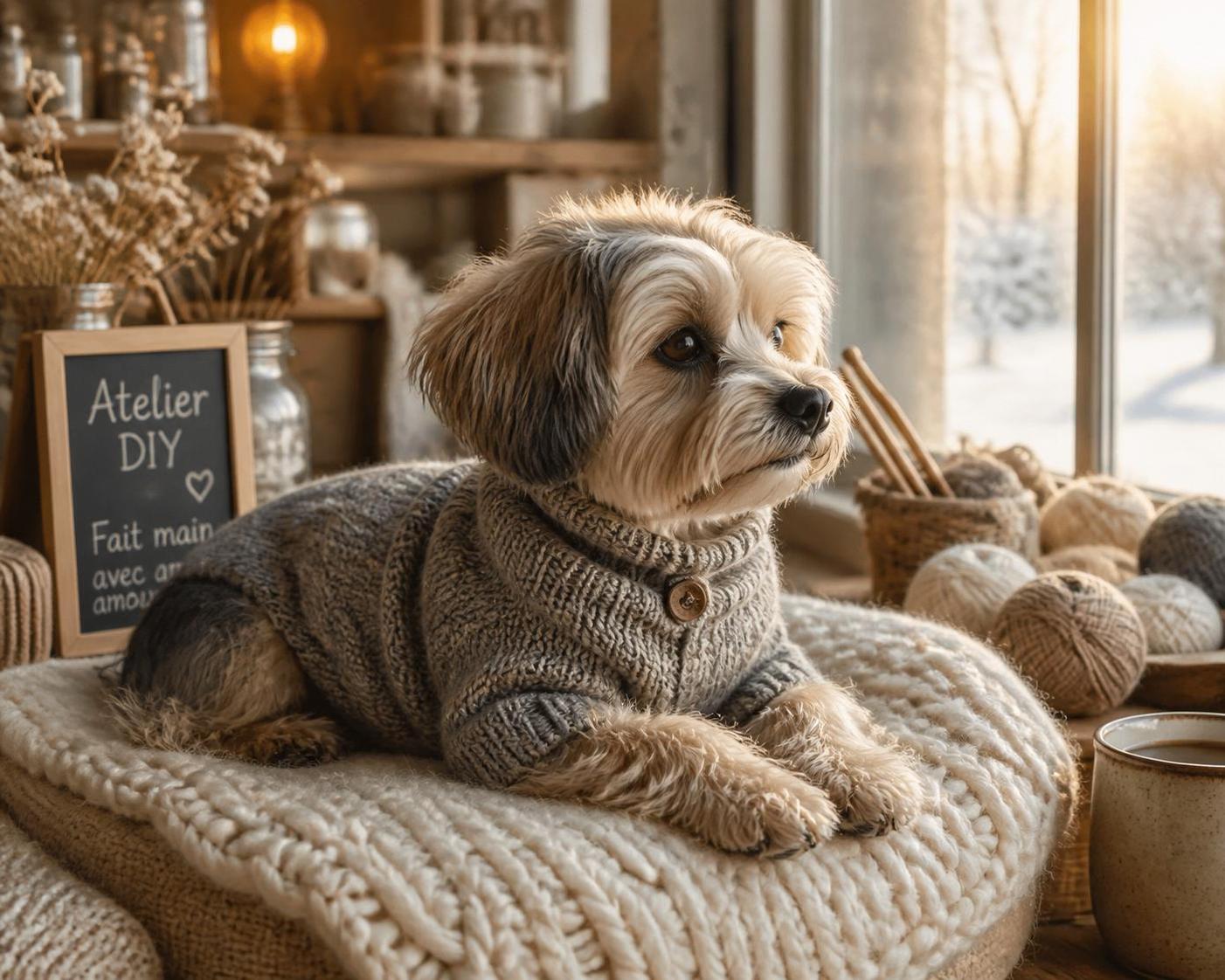 Manteau chien tricot : offrez chaleur et style à votre compagnon cet hiver 3 découvrez notre manteau chien tricot alliant chaleur et style pour garder votre compagnon à quatre pattes au chaud cet hiver avec élégance.