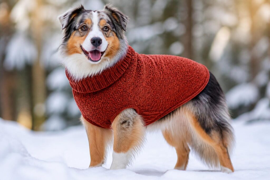 découvrez notre manteau chien tricot alliant chaleur et style pour protéger votre compagnon cet hiver avec confort et élégance.