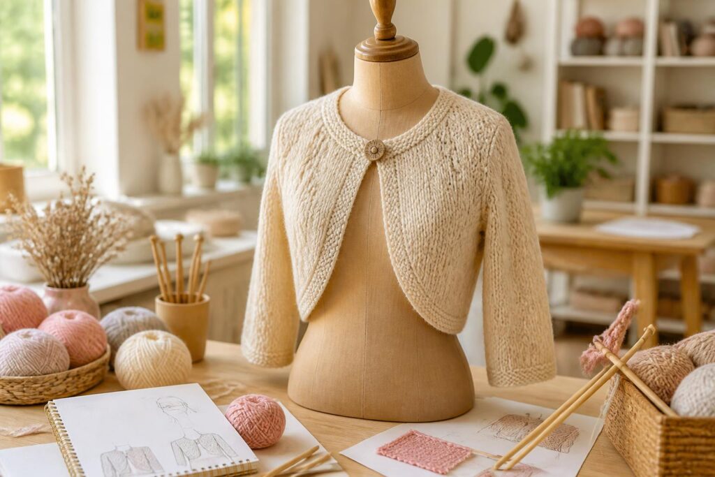 découvrez notre modèle gratuit de boléro au tricot et créez facilement une pièce unique et élégante pour enrichir votre garde-robe.