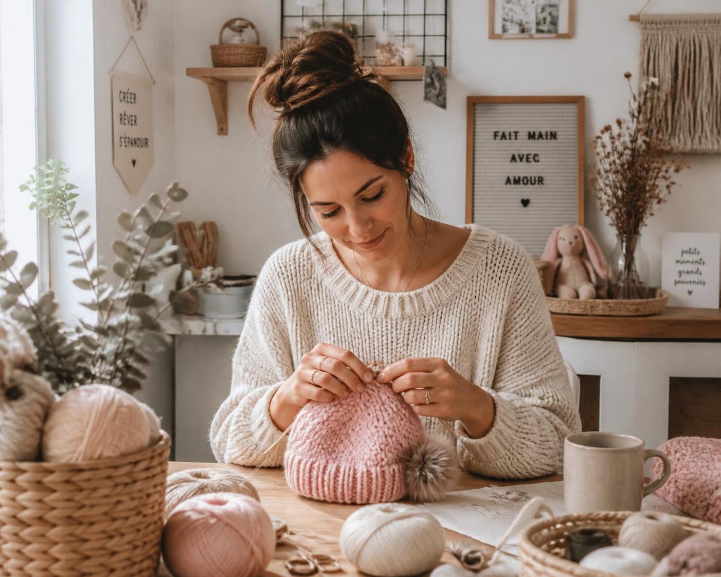 découvrez un modèle de bonnet bébé facile et gratuit à tricoter, idéal pour les débutants. réalisez ce joli bonnet vous-même rapidement grâce à nos instructions simples et claires.
