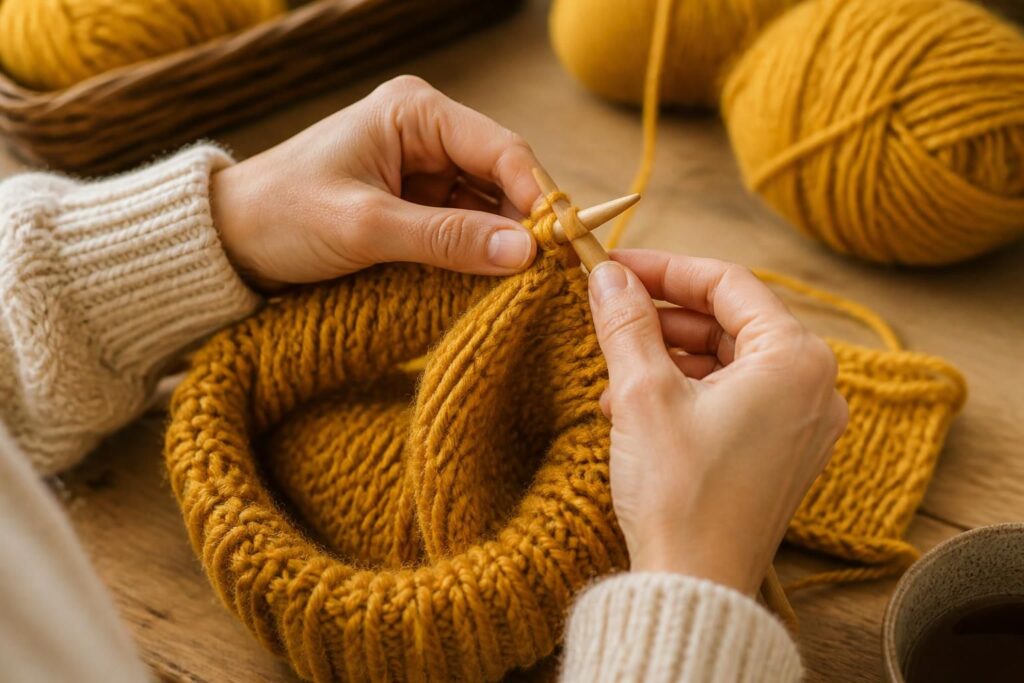 découvrez combien de mailles monter pour tricoter un snood parfaitement adapté à votre taille et votre style. guide étape par étape pour réussir votre projet tricot.