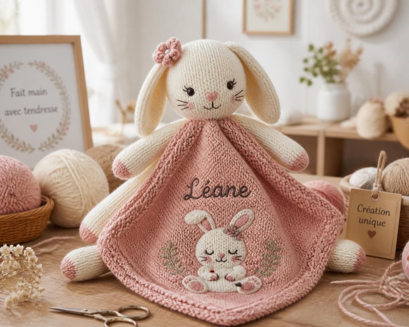 découvrez comment créer un doudou au tricot, doux et personnalisé, parfait pour accompagner bébé avec tendresse et originalité.