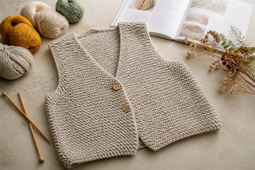 découvrez nos modèles tendance de gilets tricotés à réaliser soi-même, parfaits pour allier style et créativité cet hiver.