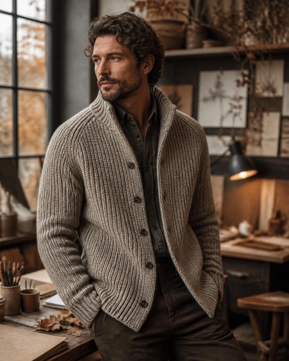 découvrez notre veste en tricot pour homme, alliant élégance et confort pour un style moderne et décontracté au quotidien.