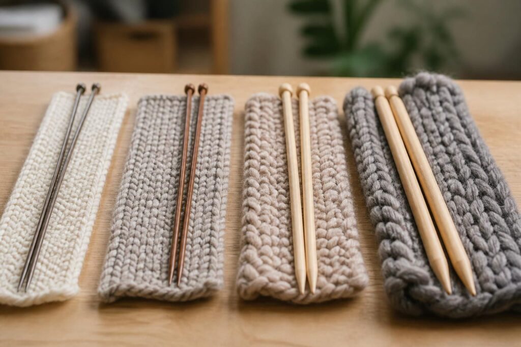 découvrez combien de mailles monter pour une écharpe en fonction de la taille de vos aiguilles pour un tricot parfait et adapté à votre projet.