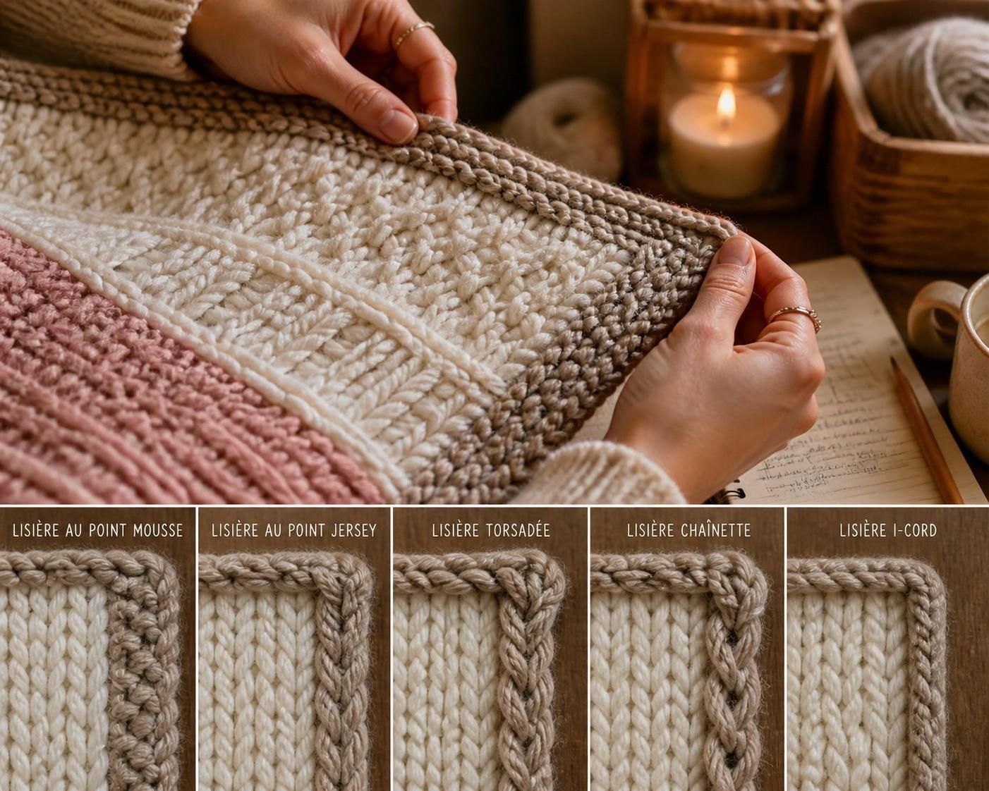 Comment faire une belle bordure au tricot sans qu'elle gondole ? 3 découvrez comment réaliser une belle bordure au tricot parfaitement plate et sans gondoler grâce à nos astuces simples et efficaces. améliorez vos projets de tricot avec une finition professionnelle.