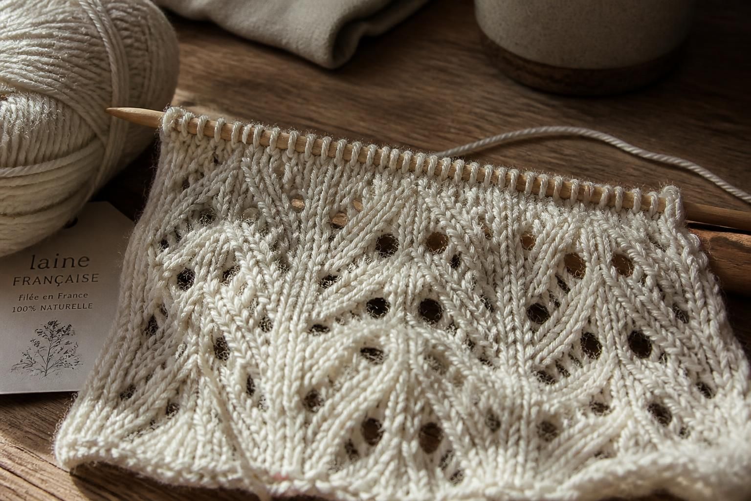 découvrez le jeté au tricot, une technique d'augmentation incontournable pour réaliser de jolis ajours et apporter légèreté et élégance à vos créations tricotées.